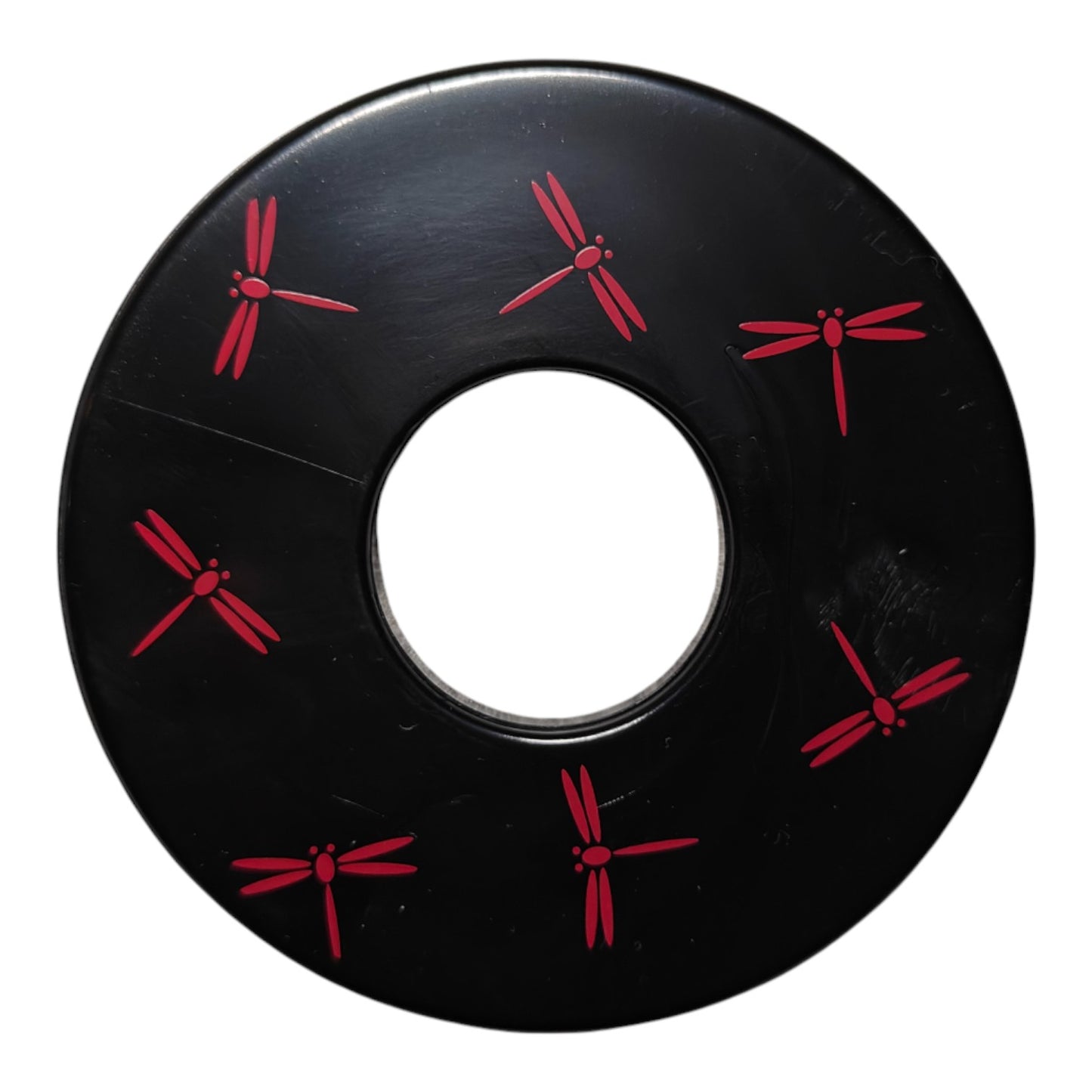 Black Tsuba - Dragonfly