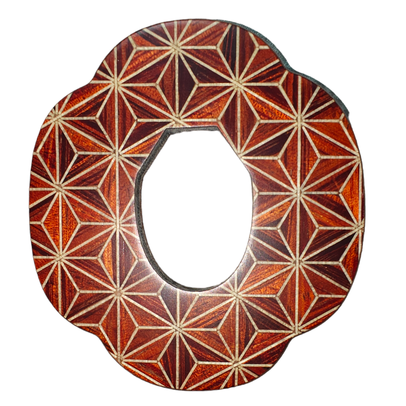 Yosegi (Parquet) Wooden Bokuto Tsuba