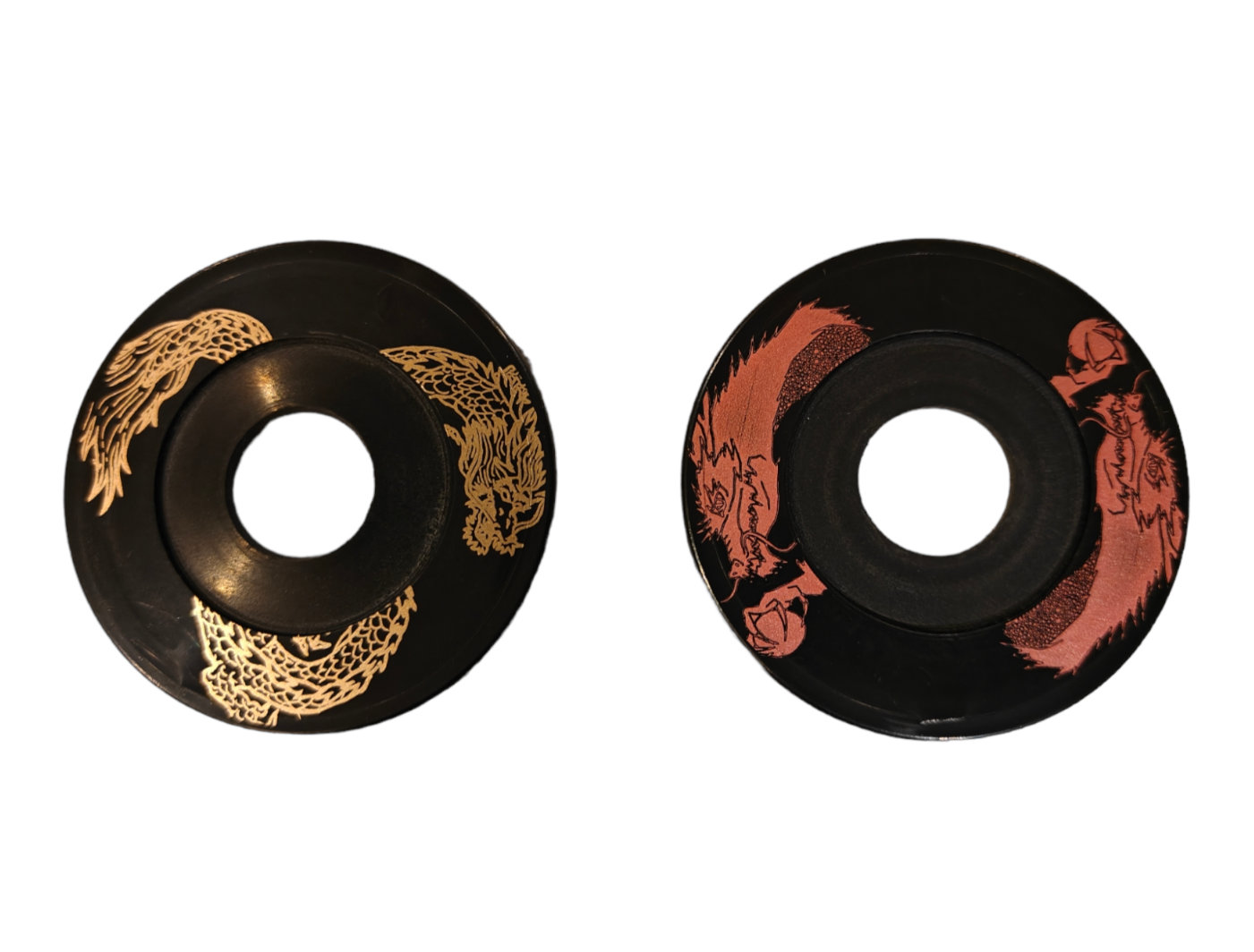 Designed Tsuba Dome - Dragon