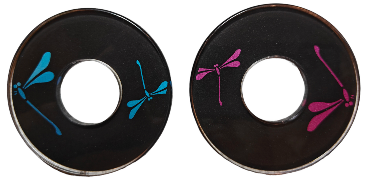 Designed Tsuba - Large Dragonfly