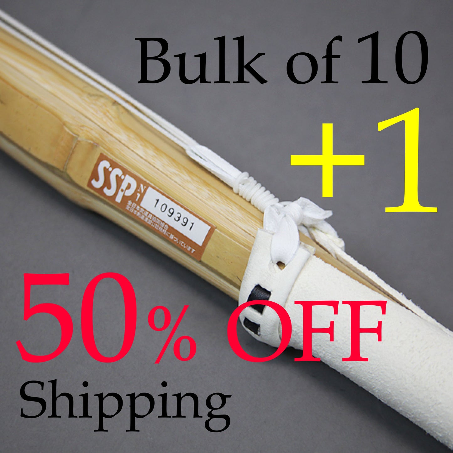 BULK OF 10+1 - Japan Quality Practice Shinai with Single Edge Tsuka #28-#39