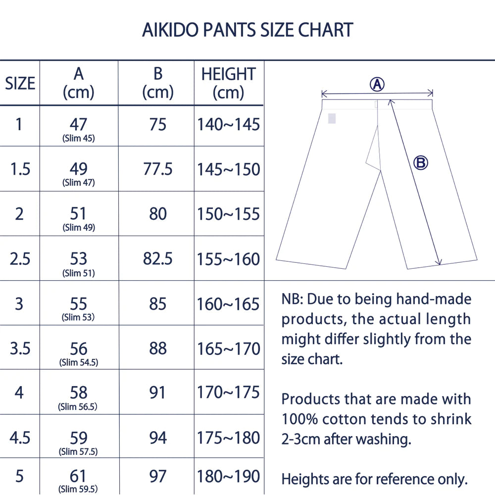 Deluxe All Round Aikido Pants