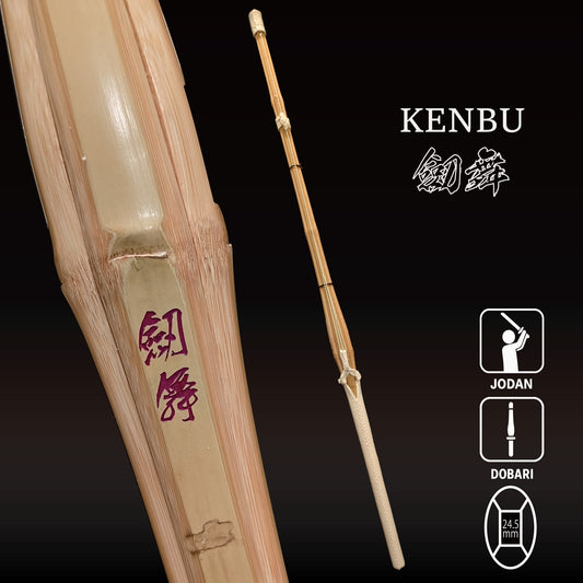 KENBU - Dobari Women's Oval Grip Long Tsuka Shinai for Jodan
