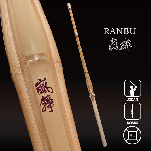 RANBU - Dobari Women's Super Fat Grip Long Tsuka Shinai for Jodan