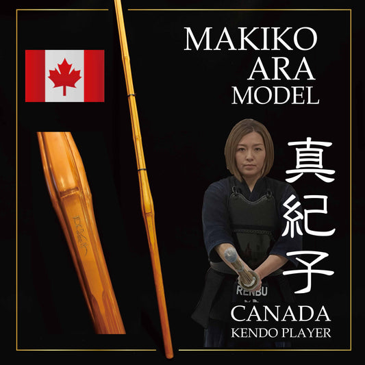 MAKIKO - Canada Kendo Player Model Women's Dobari Narrow Tip Shinai